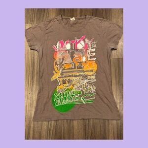 Bay Island Short Sleeve Tees in Brown and Orange